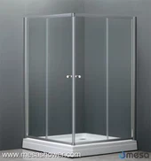 Corner Square Simple Design Bathroom Sliding Shower Enclosure