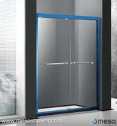 Porte de douche coulissante à la vente chaude et bleue mystérieuse de luxe pour livraison rapide
