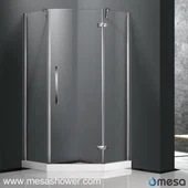 Corner Design Neo Angle Frameless Douche avec 1 porte à charnière