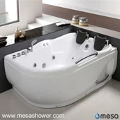2017 Design moderne Luxe Whirlpool Hydro Massage ABS Corner Salle de bains Baignoire À vendre