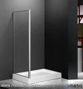 Design simple Verre clair Écran de douche à prix bon marché pour livraison rapide