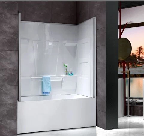 Baignoire en acrylique avec douche pour alcôve