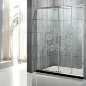 Porte de douche avec porte coulissante