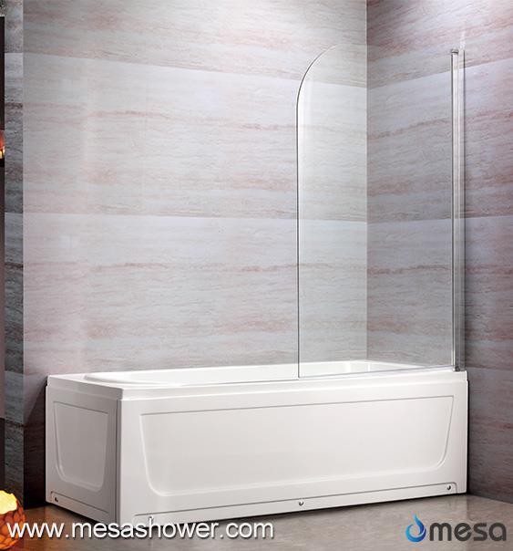 Design contemporain Nouveau style Frameless Pivot Bathtub Bath Tub Screen