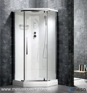 Diamond Shape Corner Salle de douche avec charnière Porte en verre
