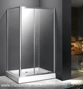 Frappé Simple Cheap Corner Rectangular Sliding Shower Door