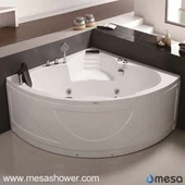 Corner Sector Baignoire de bain en acrylique en fibre de verre Massage à jets Baignoire pour bain à remous avec prix bon marché à vendre
