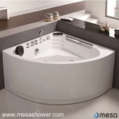 Un coin de 1 personne de luxe Design Sector Deep acrylic Whirlpool Massage Baignoire de salle de bains Jetted à vendre avec un prix bon marché