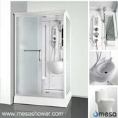 Chambre de luxe avec cabine de sauna portable avec ensemble complet sanitaire MER-5810