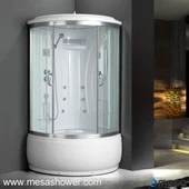 Salle de cabine de douche de salon sectorielle avec plateau haut MER-008