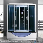 Combinaison de salle de cabine et de baignoire avec baignoire et baignoire de grande taille MER-1177