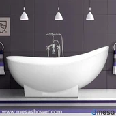 Design artistique Baignoire autonome japonaise pour adulte