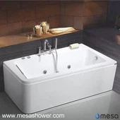 2017 Nouvelle baignoire de massage acrylique irrégulière de massage avec intérieur et intérieur séparés