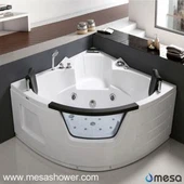 2017 nouvelle deux 2 personne luxe coin jets ABS Whirlpool Massage bas prix salle de bain baignoire