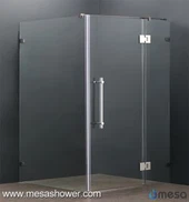 Rectangular Corner Bathroom Frameless Cheap Price Charnière Douche Enclosure