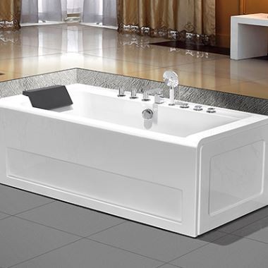 Baignoire de salle de bain en acrylique d'angle